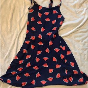 Strappy backless watermelon dress